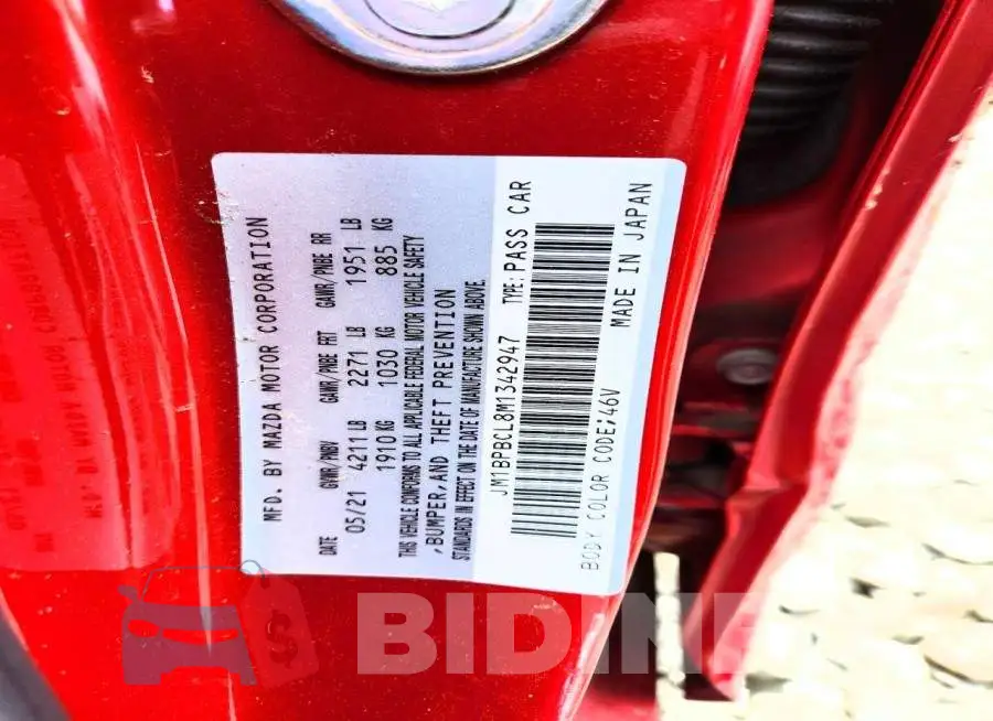 JM1BPBCL8M1342947 Photo# 12
