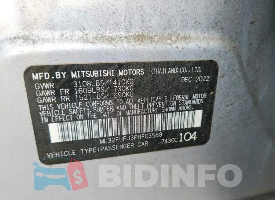 ML32FUFJ3PHF03568 Photo# 12