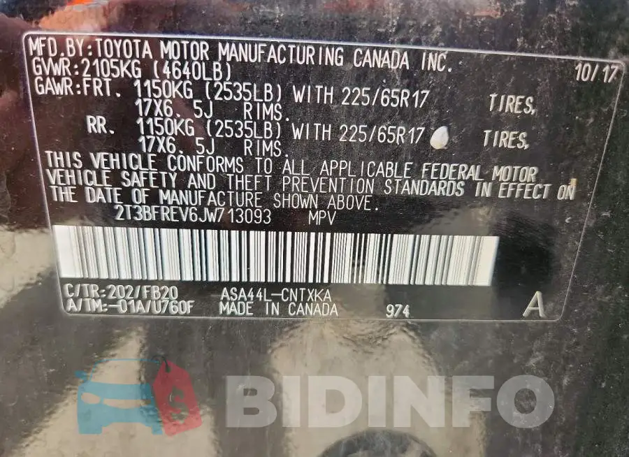 2T3BFREV6JW713093 Photo# 13