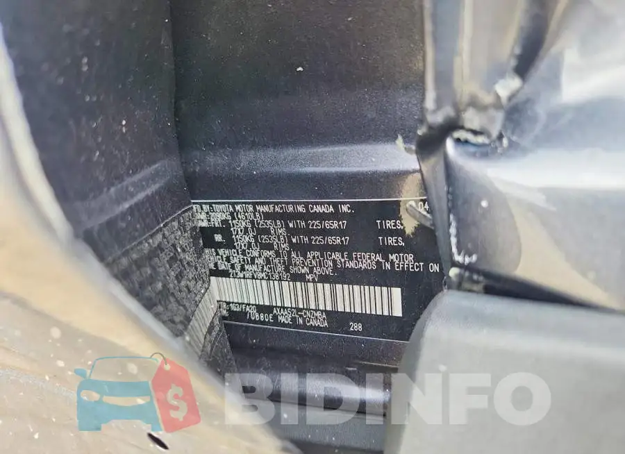2T3W1RFV8MC138192 Photo# 14