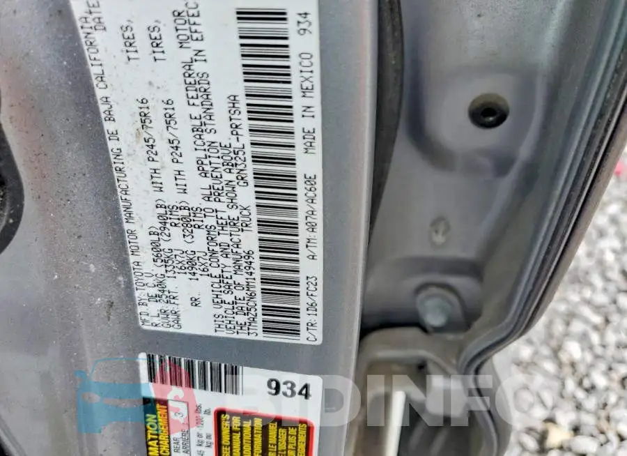 3TMAZ5CN6MM149496 Photo# 12