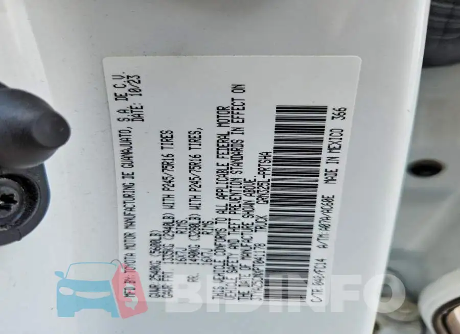 3TYAZ5CNXPT041178 Photo# 12