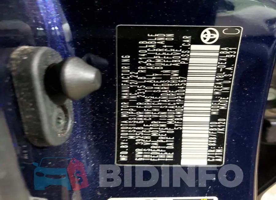 5YFB4MDE1PP004567 Photo# 13