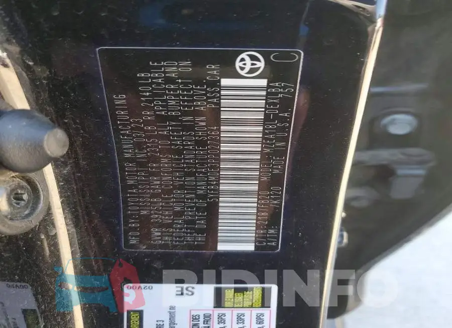 5YFB4MDE3PP027364 Photo# 12