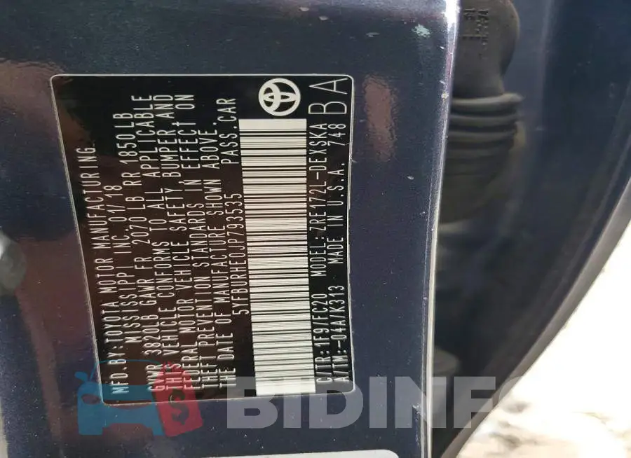 5YFBURHE0JP793535 Photo# 12