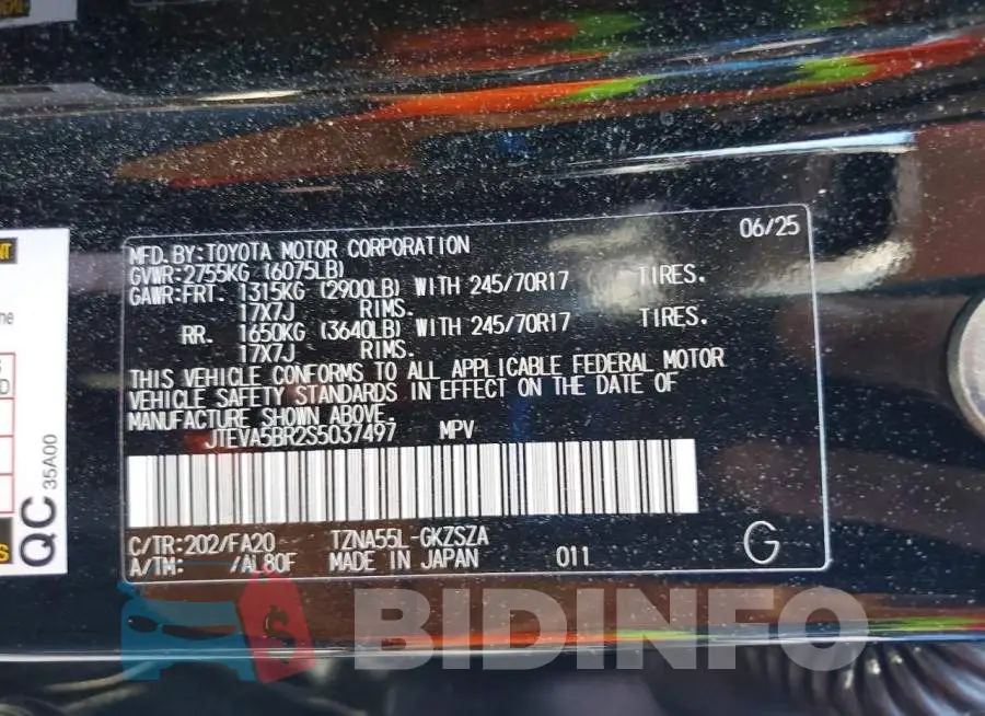 JTEVA5BR2S5037497 Photo# 13