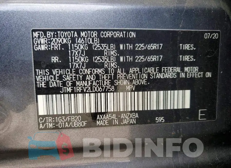 JTMF1RFV2LD067758 Photo# 13