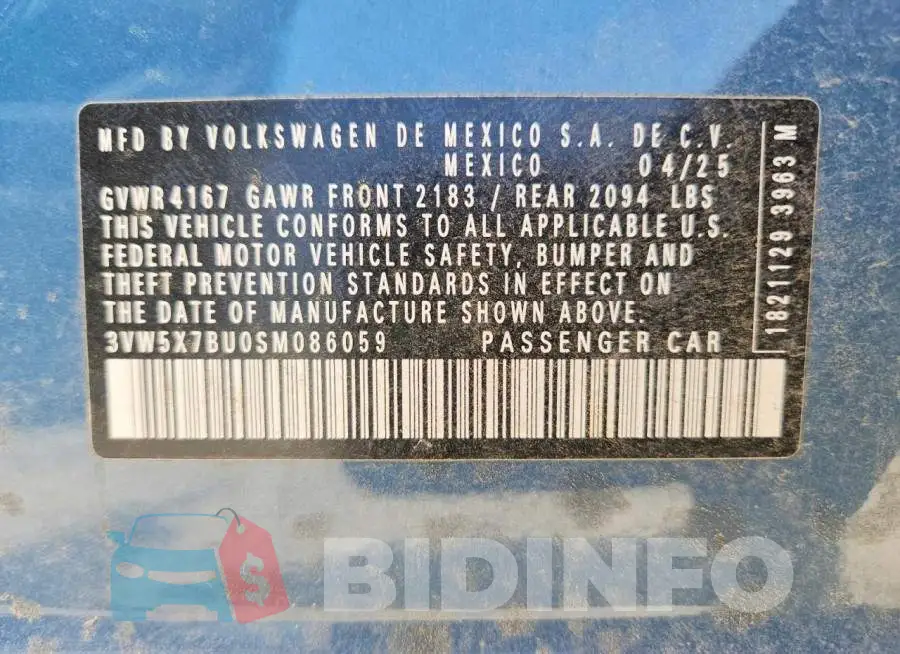 3VW5X7BU0SM086059 Photo# 12