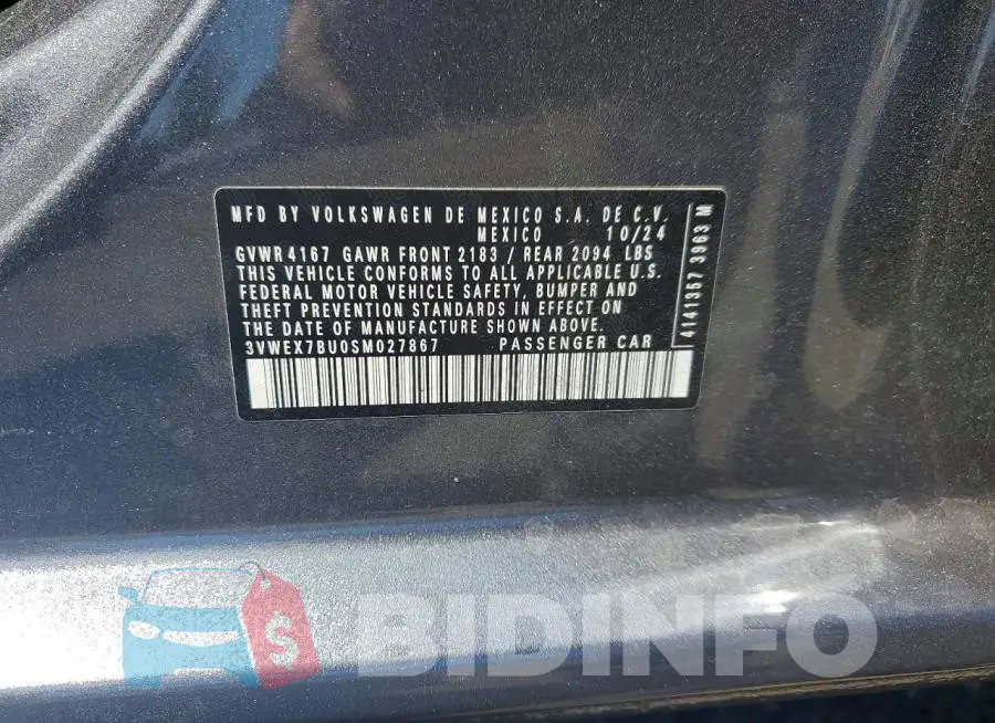 3VWEX7BU0SM027867 Photo# 12