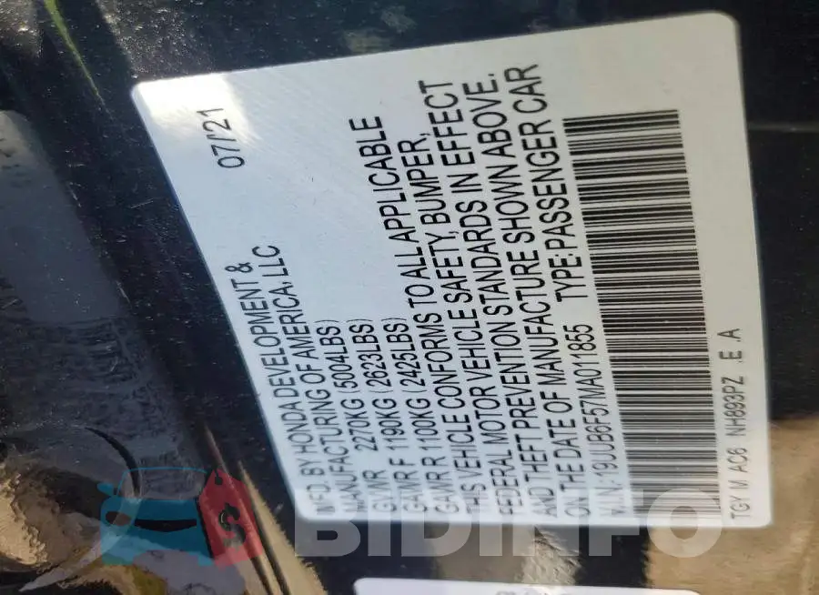19UUB6F57MA011855 Photo# 12