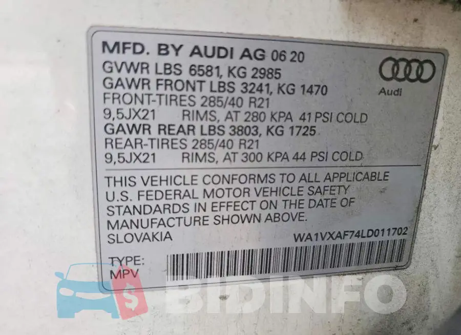 WA1VXAF74LD011702 Photo# 13