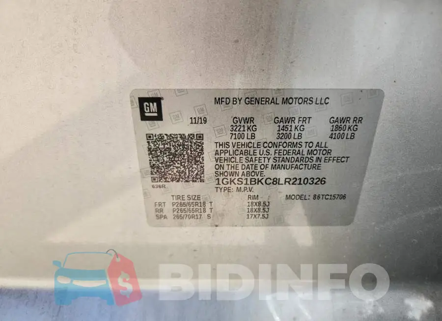 1GKS1BKC8LR210326 Photo# 14