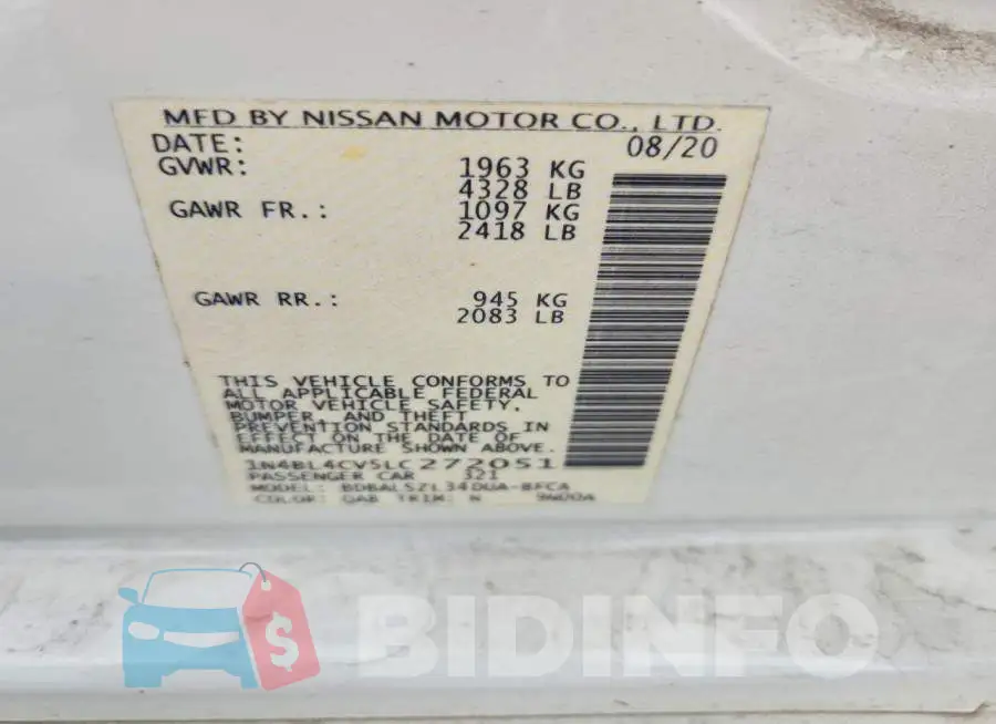 1N4BL4CV5LC272051 Photo# 12