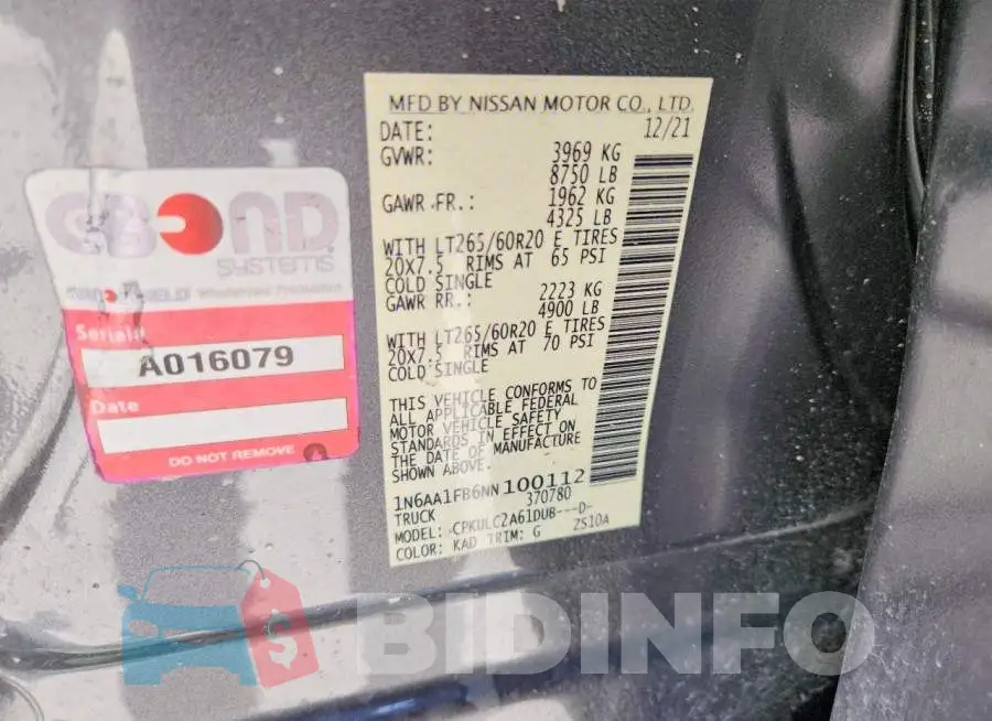 1N6AA1FB6NN100112 Photo# 12