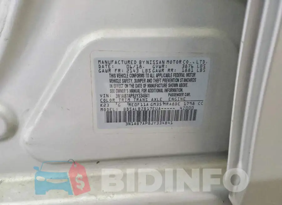 3N1AB7AP8JY334841 Photo# 12