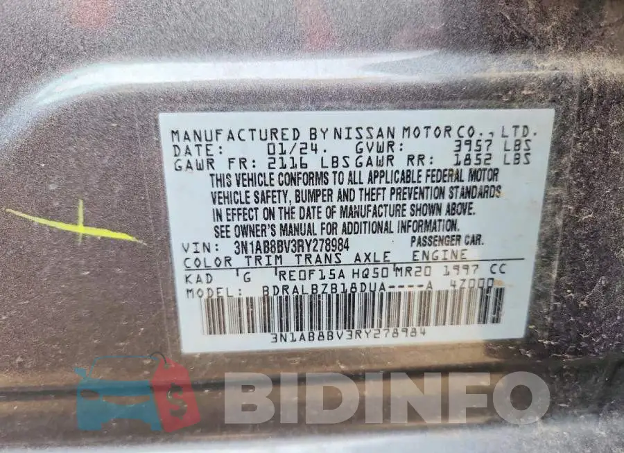 3N1AB8BV3RY278984 Photo# 12