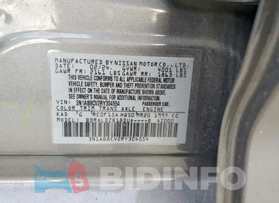 3N1AB8CV2RY304554 Photo# 12
