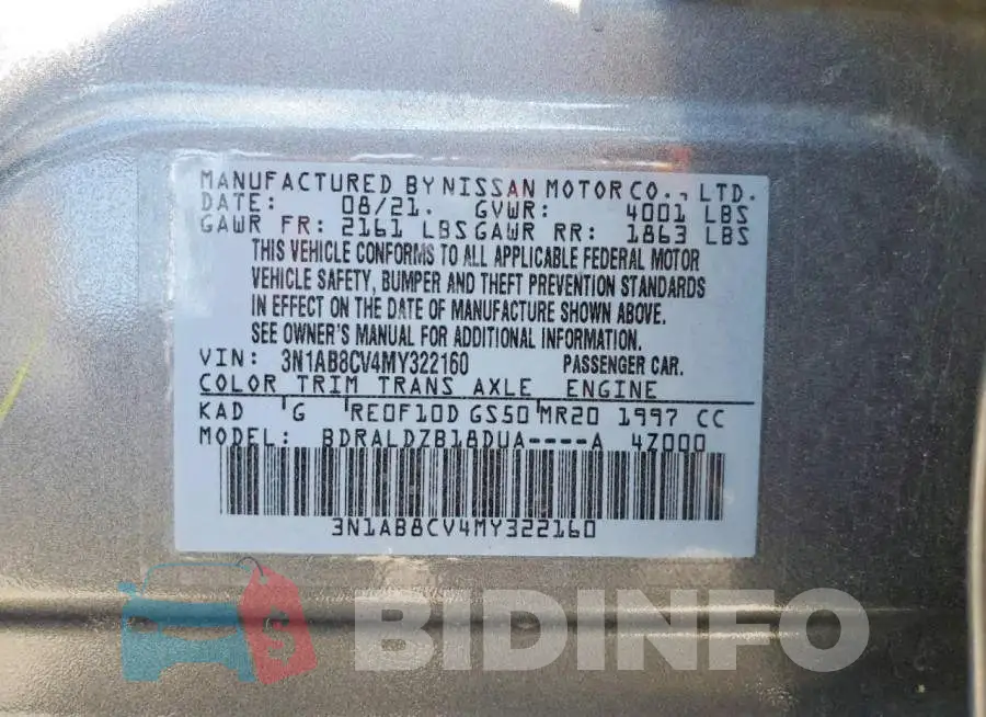 3N1AB8CV4MY322160 Photo# 12