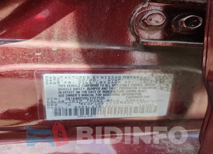 3N1AB8CV8LY227535 Photo# 12