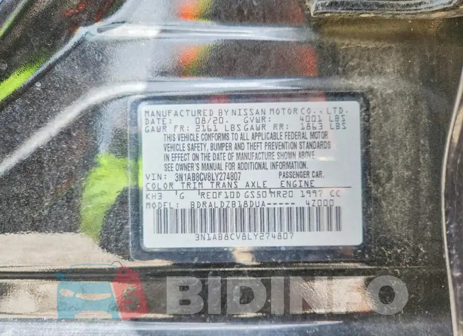 3N1AB8CV8LY274807 Photo# 12