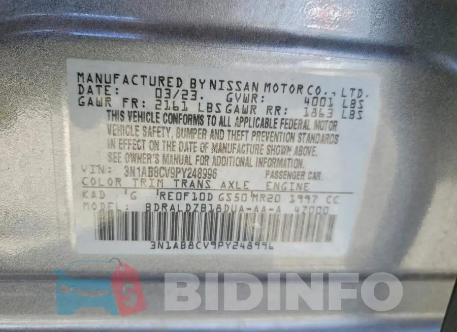 3N1AB8CV9PY248996 Photo# 13