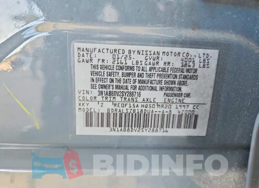 3N1AB8DV2SY288716 Photo# 12