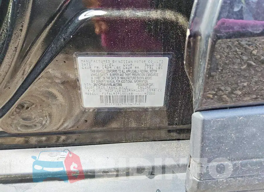 3N1CP5BV9ML467265 Photo# 13