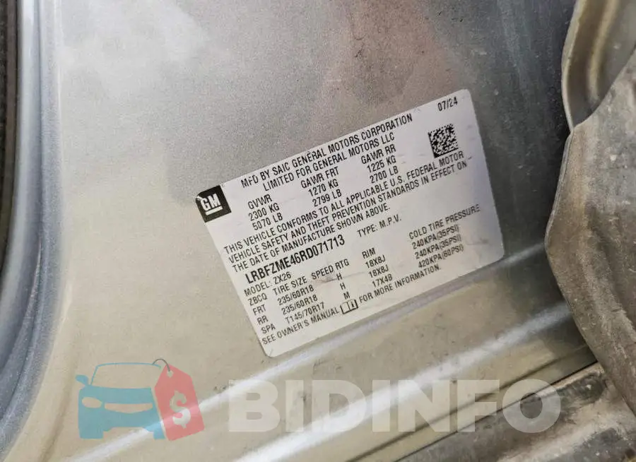 LRBFZME46RD071713 Photo# 13