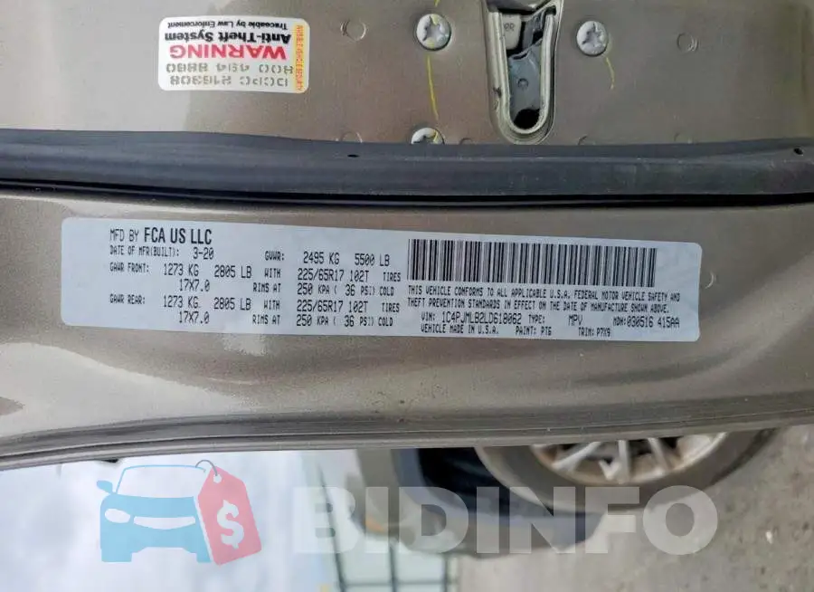 1C4PJMLB2LD618062 Photo# 13