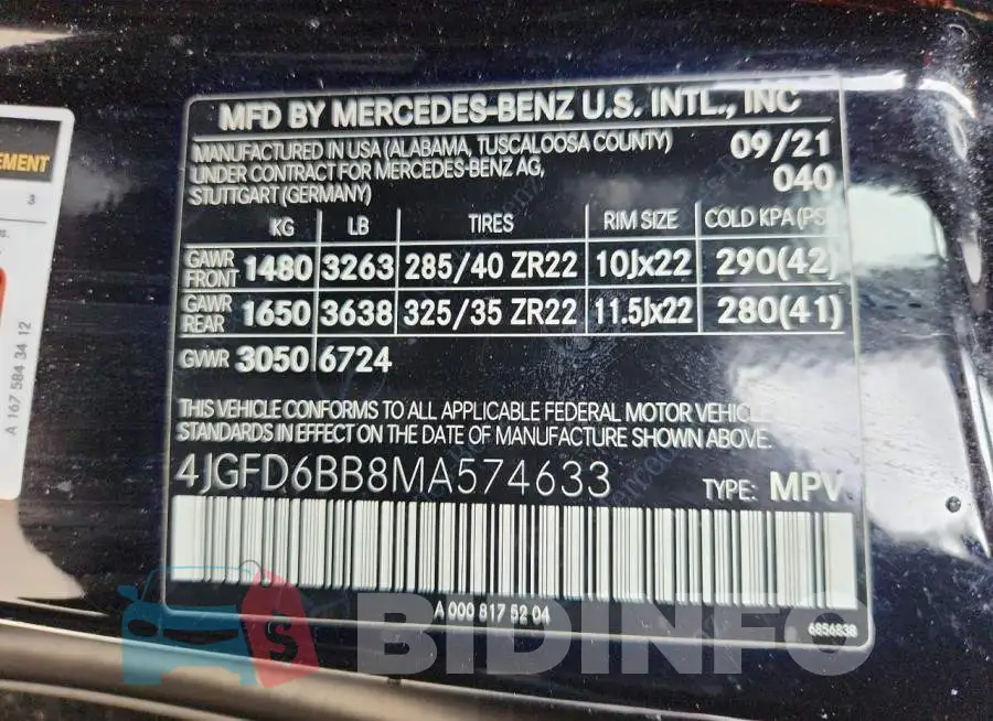 4JGFD6BB8MA574633 Photo# 13