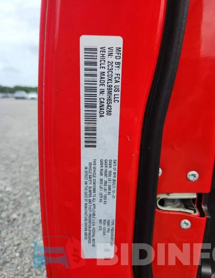 2C3CDXL99MH654280 Photo# 12
