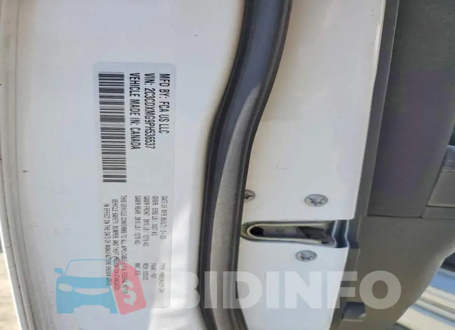 2C3CDXMG9PH536537 Photo# 12