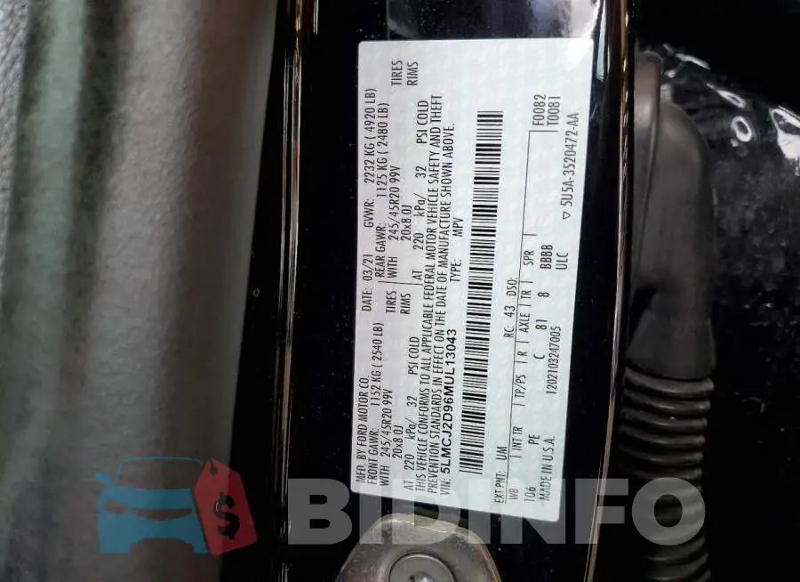 5LMCJ2D96MUL13043 Photo# 13