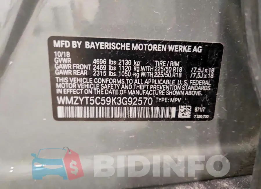 WMZYT5C59K3G92570 Photo# 12