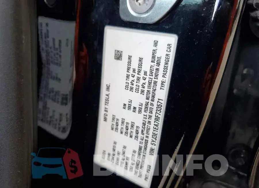 5YJ3E1EA7RF733571 Photo# 12