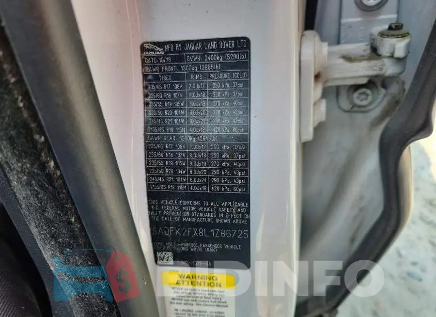 SADFK2FX8L1Z86725 Photo# 12