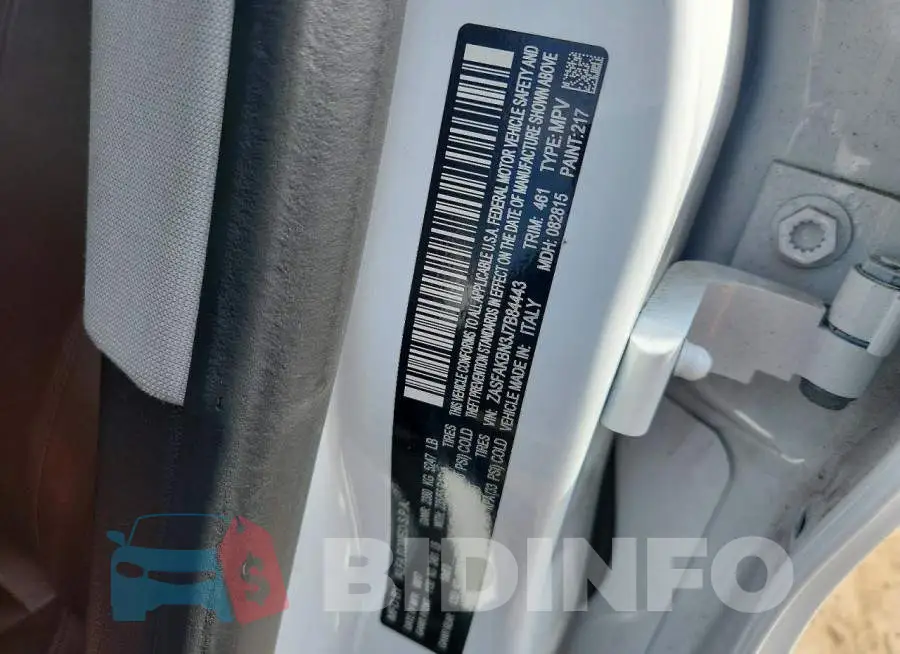 ZASFAKBN3J7B84443 Photo# 13