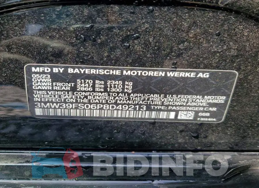 3MW39FS06P8D49213 Photo# 12