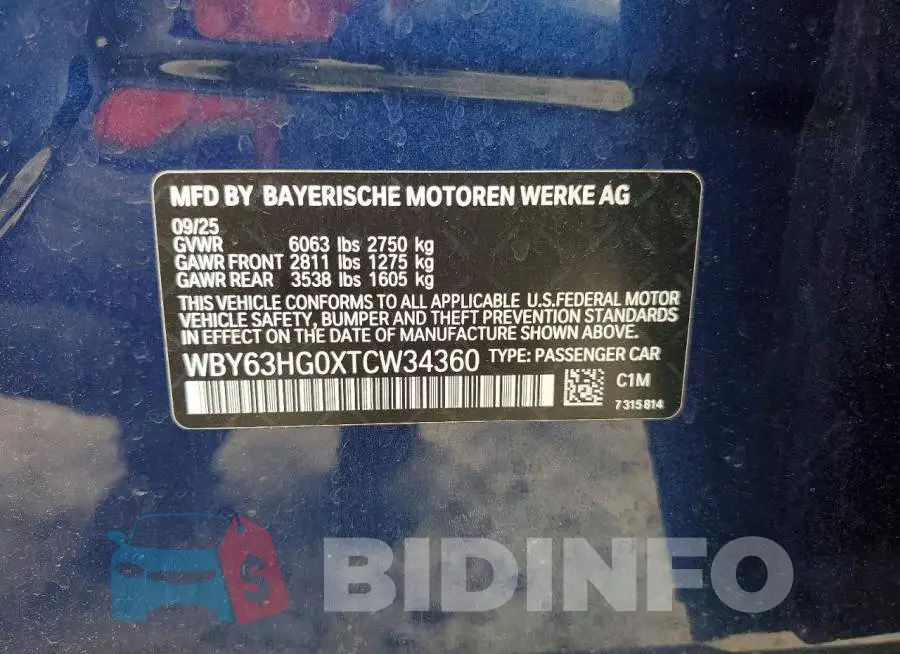 WBY63HG0XTCW34360 Photo# 12