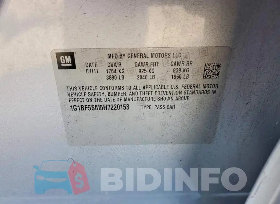 1G1BF5SM5H7220153 Photo# 12