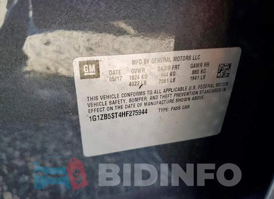 1G1ZB5ST4HF275944 Photo# 12