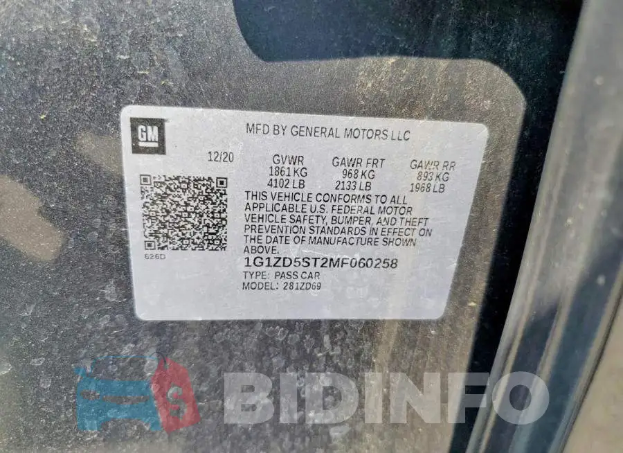 1G1ZD5ST2MF060258 Photo# 13