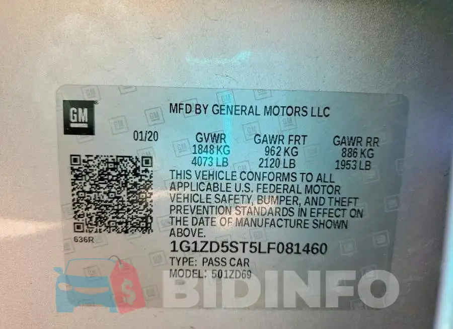 1G1ZD5ST5LF081460 Photo# 12