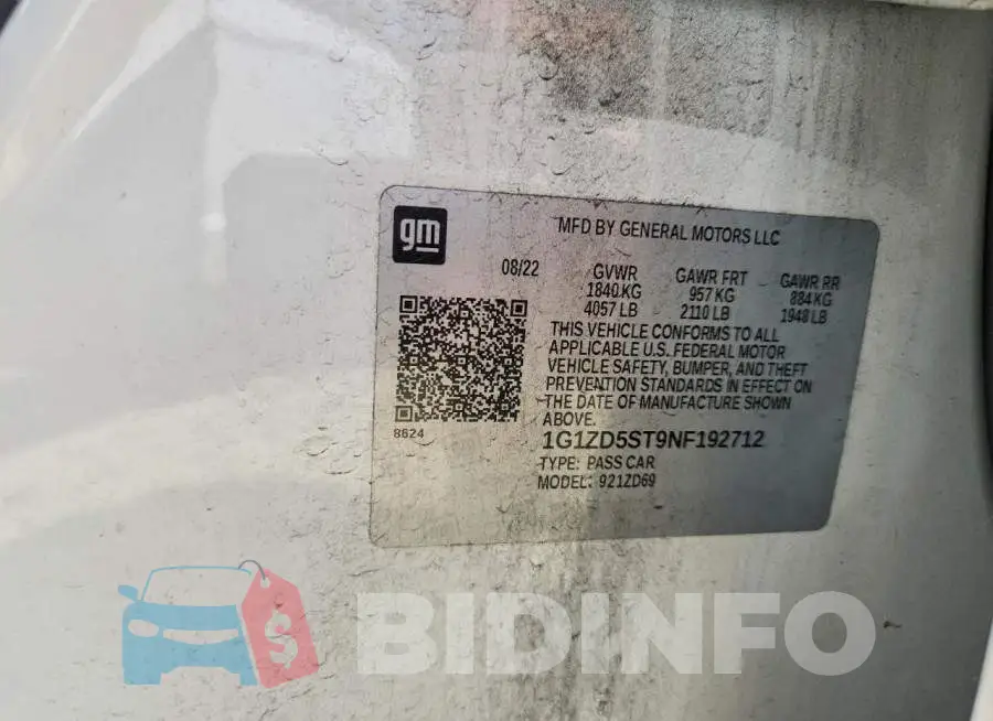 1G1ZD5ST9NF192712 Photo# 12