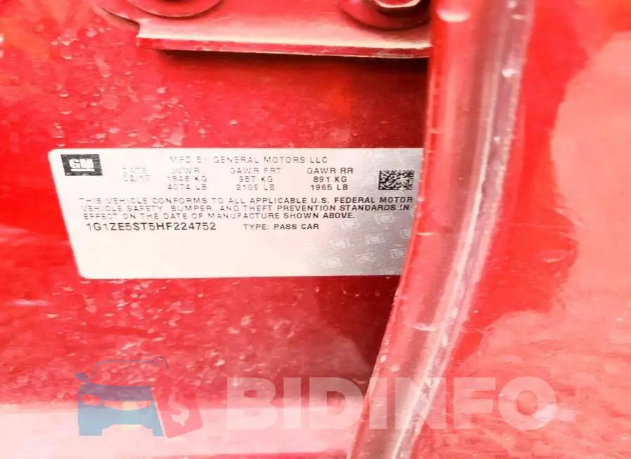 1G1ZE5ST5HF224752 Photo# 13