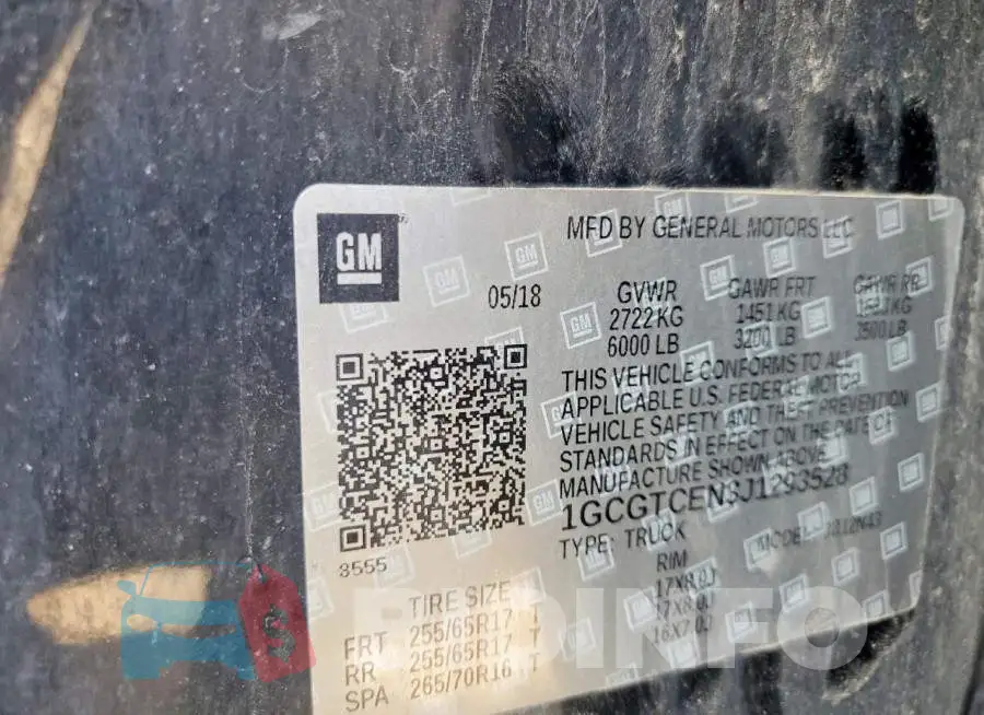 1GCGTCEN3J1293528 Photo# 13