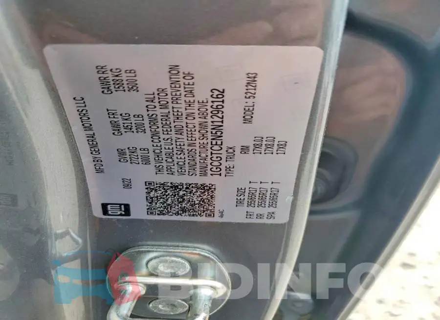 1GCGTCEN5N1296162 Photo# 12