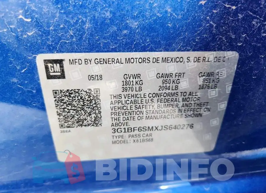 3G1BF6SMXJS640276 Photo# 12