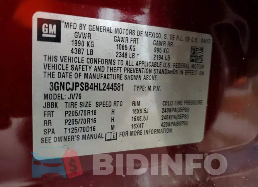 3GNCJPSB4HL244581 Photo# 13