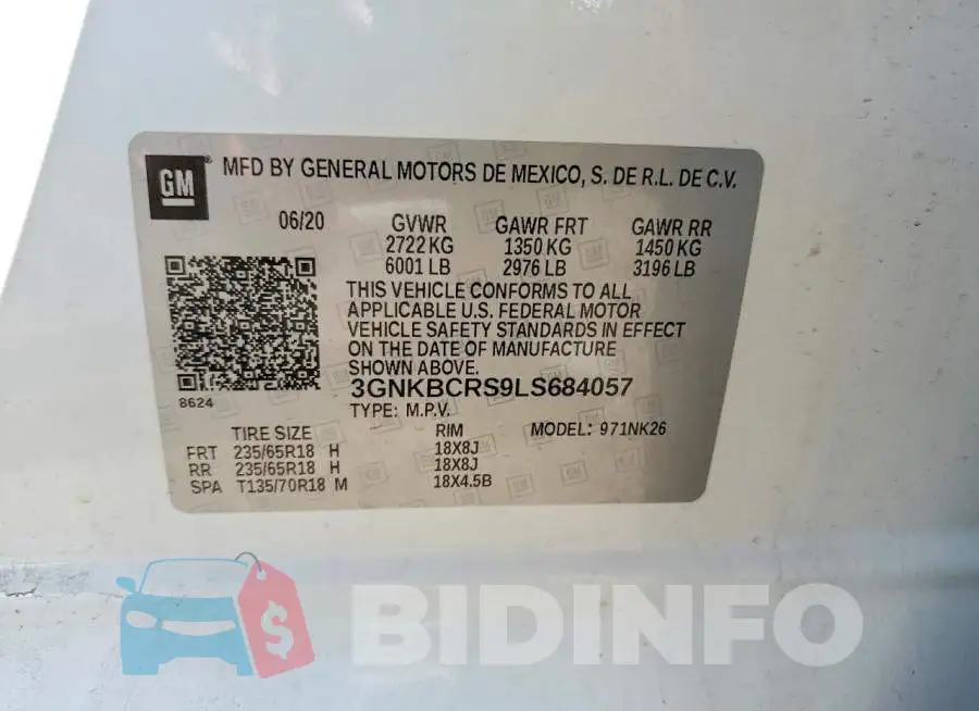 3GNKBCRS9LS684057 Photo# 13